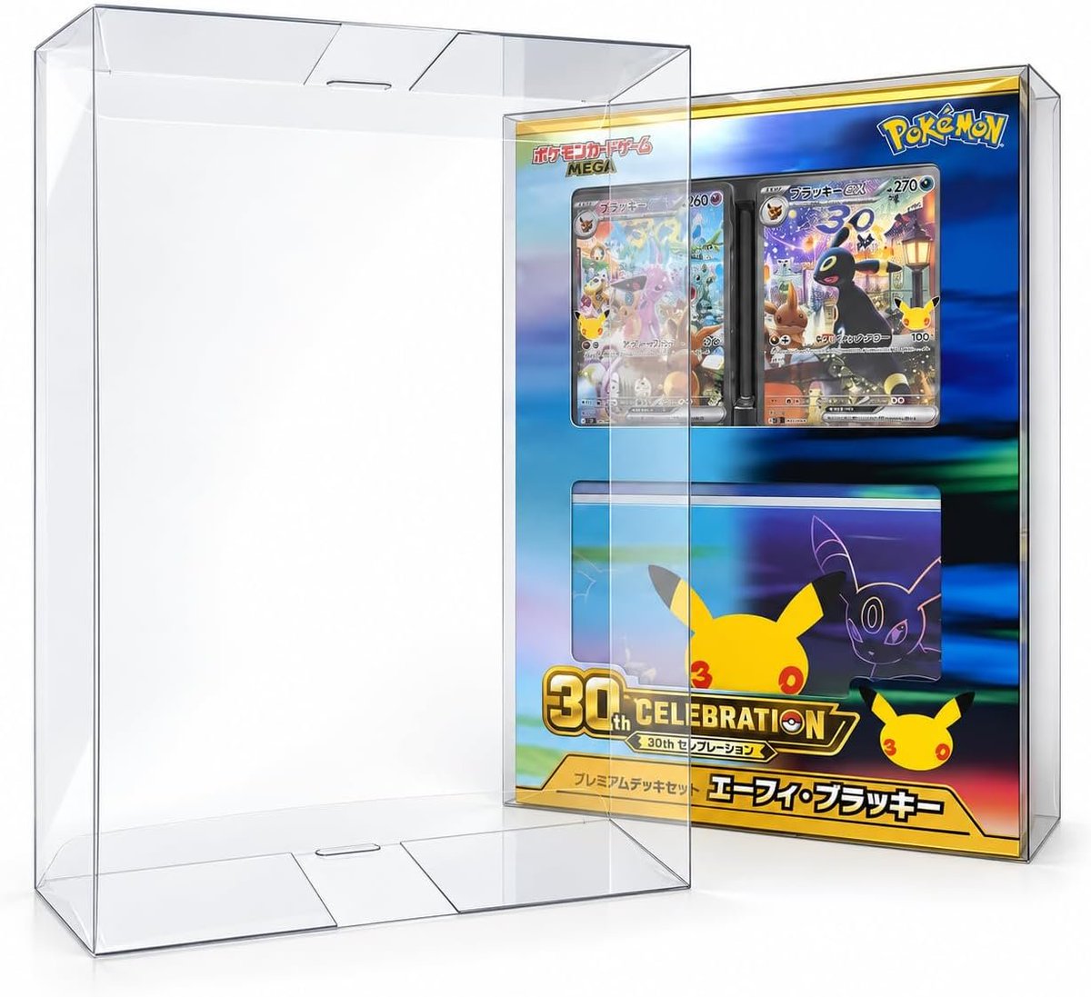 PokeGetInfoMain's tweet photo. ポケモンカード関連商品のBOXローダーまとめ更新
30周年関連は在庫復活しているので、定期的に確認してみてください✋

✅プレミアムデッキセット エーフィ・ブラッキー
・EYESRAIL：https://t.co/J59ZBbTWds
・Xrypto    ：https://t.co/U9pm32mPX6

✅30th FUTURISTIC BOX
・EYESRAIL：https://t.co/GbAG0gvnTR
・Xrypto    ：https://t.co/YEZNYS0utE

✅拡張パック(レギュラーBOX)
・EYESRAIL：https://t.co/jxB08NyJYb
・Xrypto    ：https://t.co/7UVu2rNVFF

✅ハイクラスパック
・EYESRAIL：https://t.co/KXwCJ30w3H
・Xrypto    ：https://t.co/K1r4Xe0db9

✅スペシャルBOX トウホク/ヒロシマ/フクオカ
・EYESRAIL：https://t.co/7hWhTnEF9q
・Xrypto    ：https://t.co/gTLMZp7DbI

✅ポケモンセンターセット
・EYESRAIL：https://t.co/BoP0q2QPCa
・Xrypto    ：https://t.co/7MpmIbRPwZ

売り切れ時は別商品が表示される場合があります
必ず商品名と発送時期を確認してから購入してください

不明点あればお気軽に質問してどうぞ✋

#PR