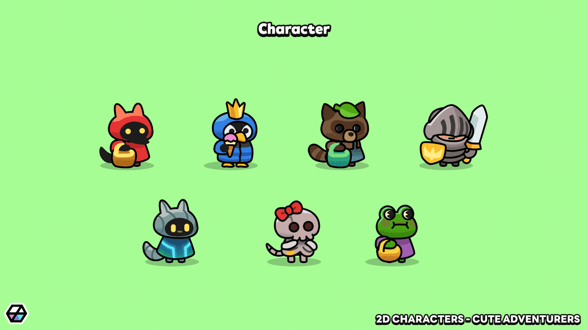 LayerLabGames's tweet photo. 🎁 FREE ASSET!
 2D Characters: Cute Adventurers

https://t.co/SrxdVDvpl6

#GameAssets #UnityAssets #IndieDev #FreeAssets https://t.co/RfqbPXrFje