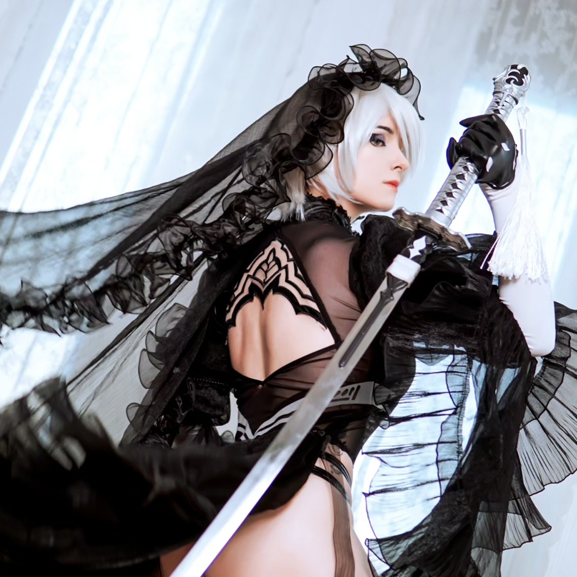 ElviaFager's tweet photo. The machines don't have feelings. You said it yourself. " 

Pic: @andel_s_corner_ 
Dress: @miccostumes @mobbunny 
Official... https://t.co/LQtz2bNQhb