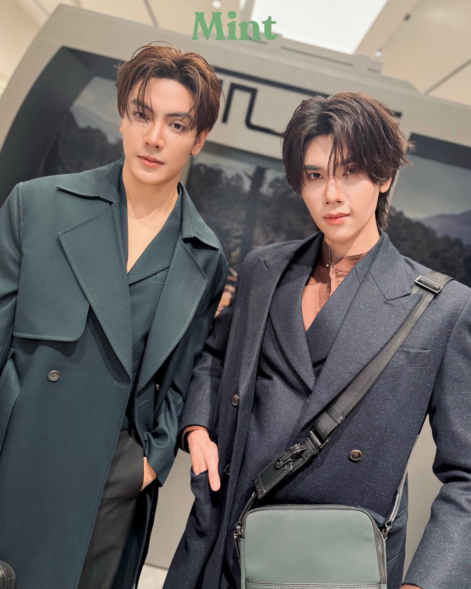 mintmag_th's tweet photo. หล่อแมตช์เข้ากัน! #MintReports เก็บภาพลุคหล่อของ 2 หนุ่ม #จุงดัง ขณะมาร่วมงานเปิดตัวคอลเล็กชั่นใหม่ TUMI Fall/Winter 2026 และ TUMI Axis ที่จัดขึ้นในวันนี้ ณ TUMI Store, Central Park ชั้น 1 💚 

JOONGDUNK TUMI FW26
#JoongDunk 
#JoongArchen #dunknatachai 
#TUMITH  
#MintMagTH https://t.co/96ra05Y6gj