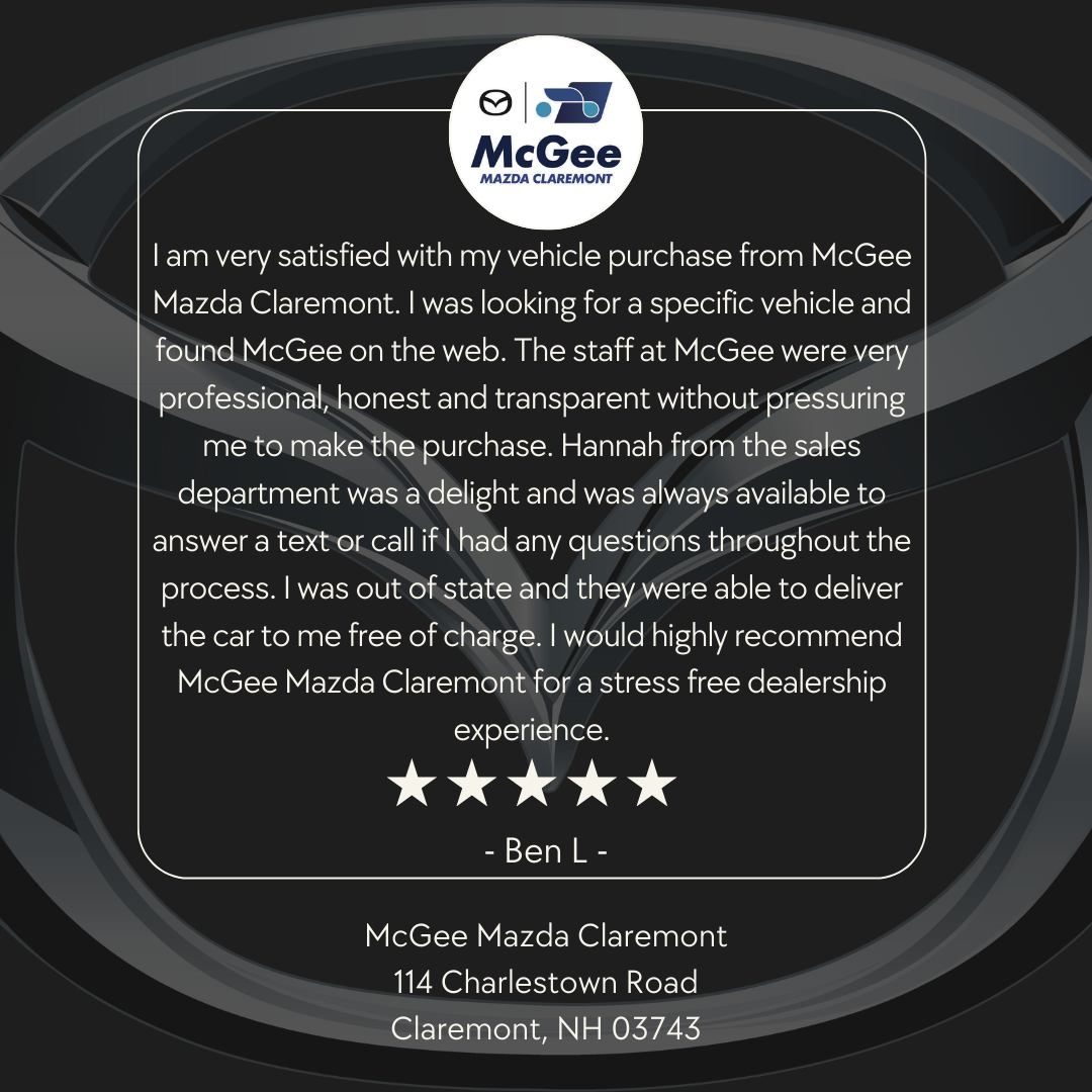WaylonStaf1v's tweet photo. Ben L. had a five-star experience with Hannah when purchasing his vehicle. She went above and beyond, providing all the information he needed and making the process easy and stress-free. Explore our Mazda Digital Showroom to see what’s available. https://t.co/NP7M1De2Dy