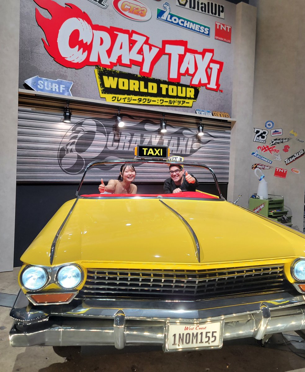 TehMikeDev's tweet photo. CRAAAZY TAXI Creative Director Kenji Kanno at TGS! 🚕🔥

I was also right next to Masahiro Sakurai while he played the demo, and he looked like he was having a blast. 🥲

#SEGAATLUSTGS26 #TGS2026 #CrazyTaxi https://t.co/B81abPo8i6