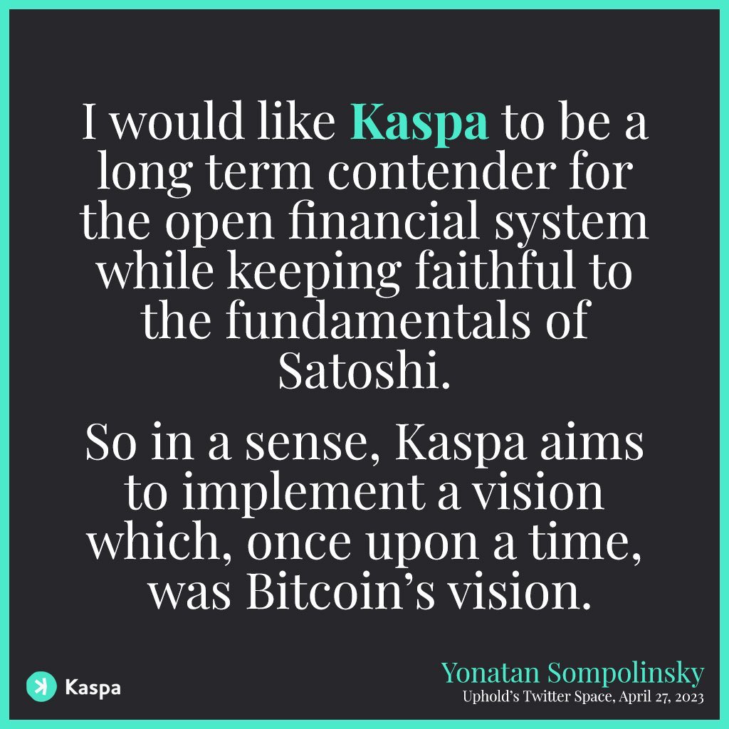 MoonShotJosh's tweet photo. $BTC $ZEC … kaspa:native is next. https://t.co/is12elPgUu