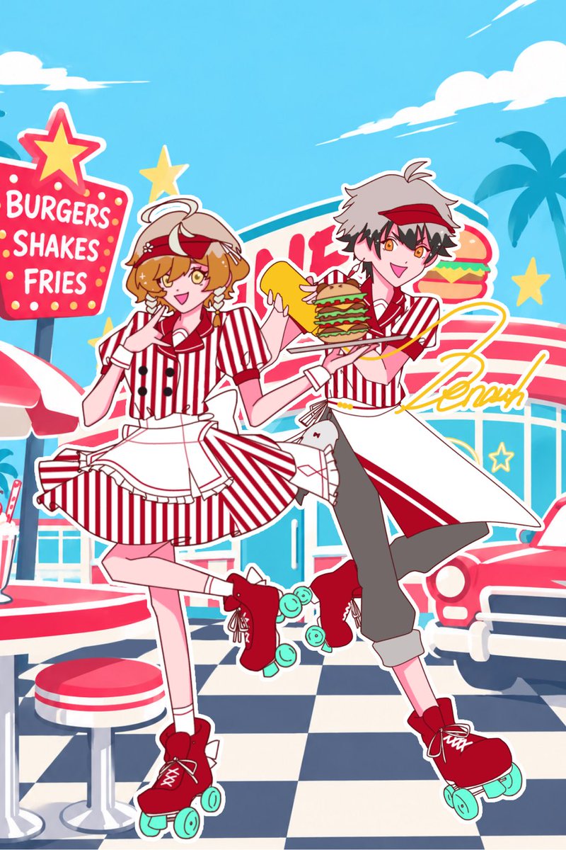circle_7mr's tweet photo. 創作ﾃﾞｨﾉｽ

アメリカンダイナー大好きなのさ♡ https://t.co/qDXwijasEL
