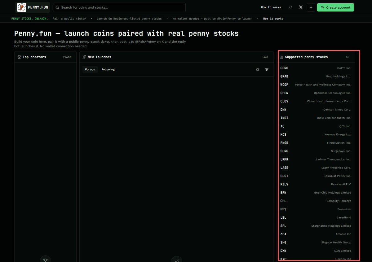 webwyzu's tweet photo. @PairAPenny It is possible to launch tokens paired with low-priced stocks; this is a launchpad that directly counters the Wall Street narrative.
0xa0356b8a760dc3f2c54bae45b60b996b256558a8 https://t.co/mkm50FrLVo