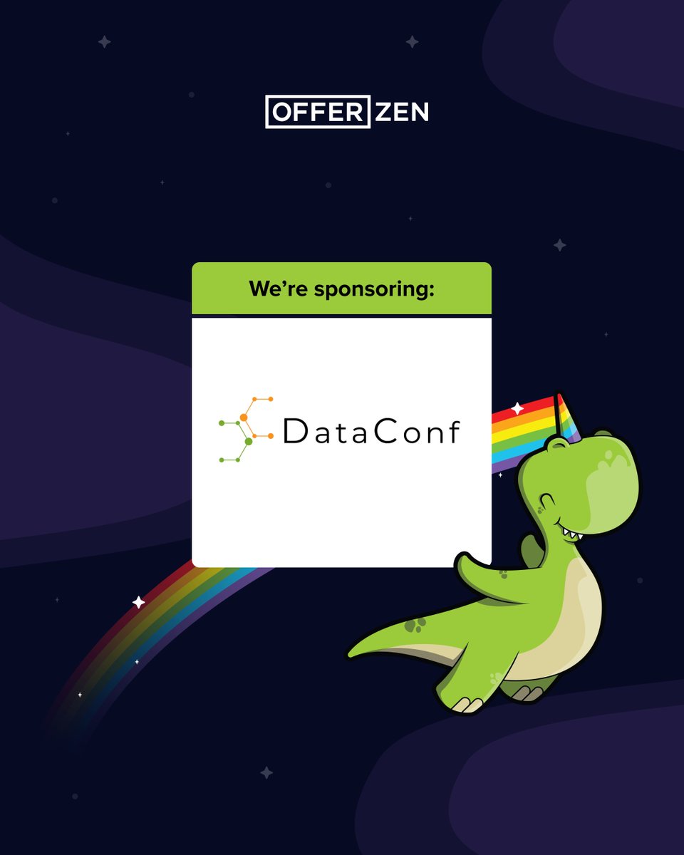 OfferZen's tweet photo. We’re heading to @DataConfZA JHB! 🦖🌈

We’ll be there on 1 October, so if you’re around, swing by and say hey 👋.

Here’s what to look out for:

🤖 Discover your AI Engineering Archetype
Take the 5-min quiz, find out which archetype you are, then share your result on social and tag @OfferZen. We’ll randomly pick one sharer to win their very own 3D archetype figurine, aka the ultimate desk companion. 🦖

👕 Get your OfferZen shirt
Come say hi and get kitted out in the latest swag drop.

🤝 Meet the team IRL
Come chat AI, engineering, hiring, or just say hi. We’d love to meet you!

📍 DataConf JHB
📅 1 October

See you there! 👋