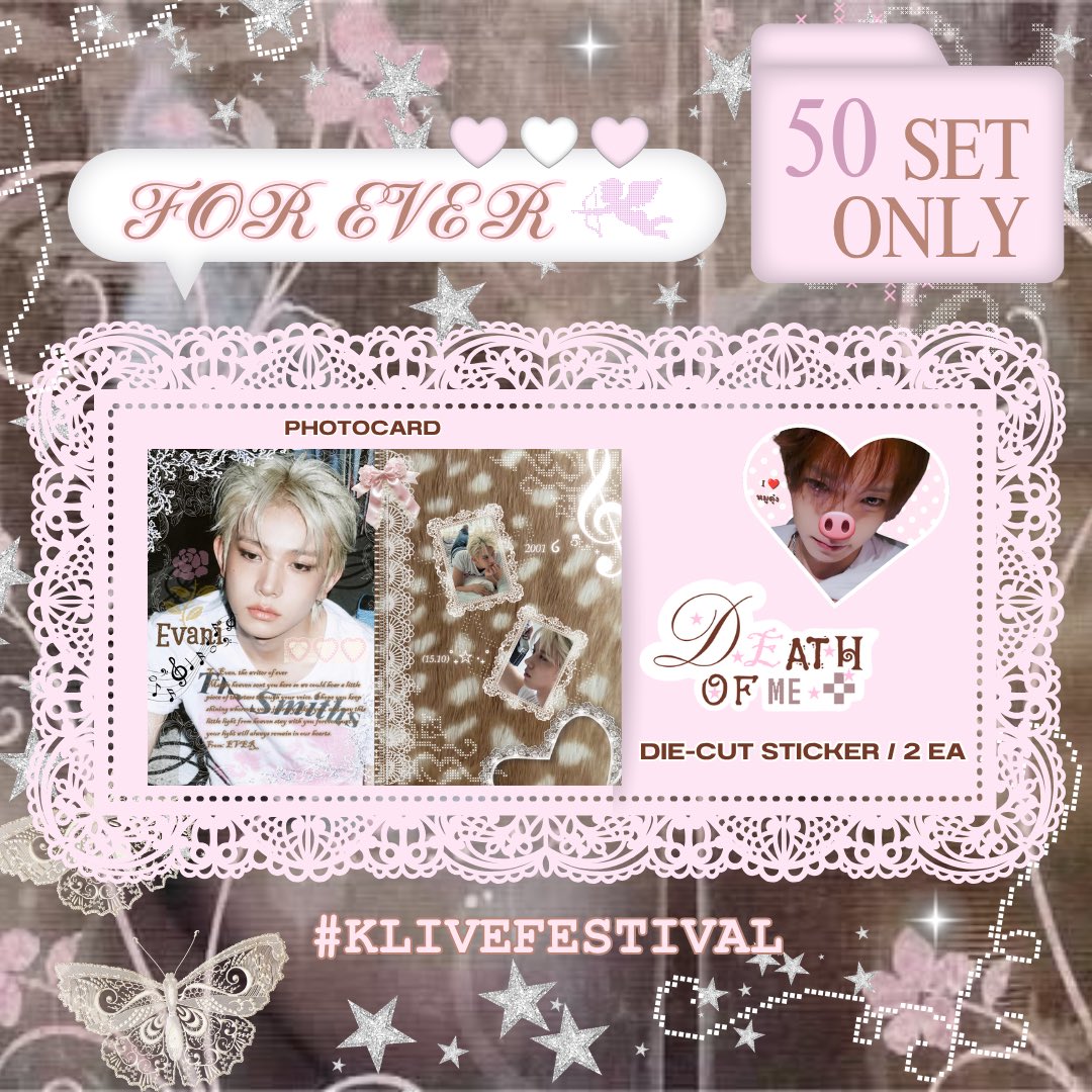 tentenki10's tweet photo. — pls kindly rt 🦌

•˚₊· Giveaway for Ever #KLiveFestival ·₊˚

1 SET INCLUDES
 - PHOTO CARD
 - 2 DIE-CUT STICKERS

✦ — ONLY 50 SETS — ✦

📍 Location: UOB LIVE
🕦 Time: TBA
#EVAN https://t.co/YQjzlwaQ5N