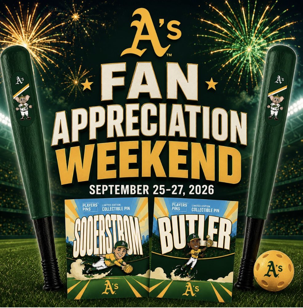 _touchedbybre's tweet photo. A’s Fan Appreciation Weekend September 25–27 vs. the Houston Astros at Sutter Health Park in West Sacramento
#AthleticsFanAppreciation  #sponsored
#paidpartnership #ad https://t.co/k4SGrbS3zm