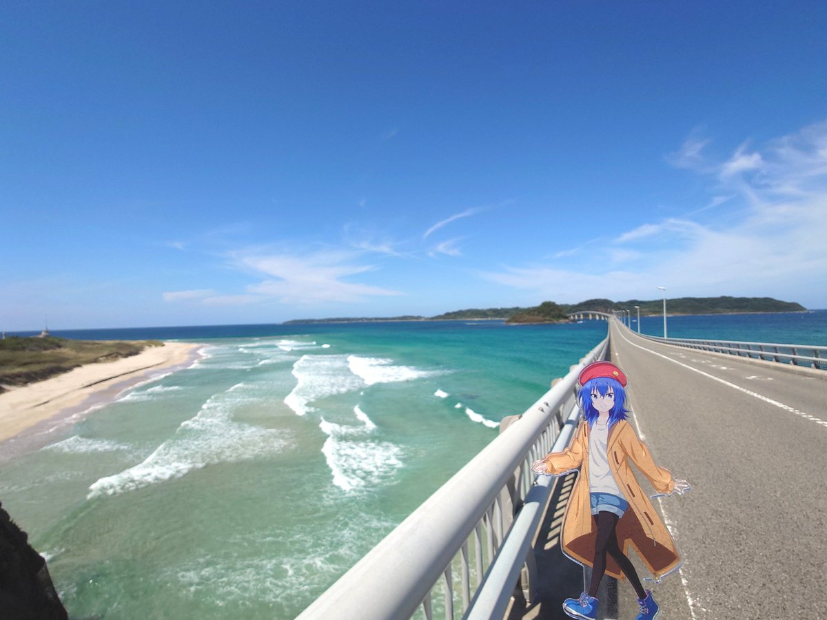 udk91's tweet photo. 透き通るような青色が美しい

角島大橋 https://t.co/QNBPp4s9R7