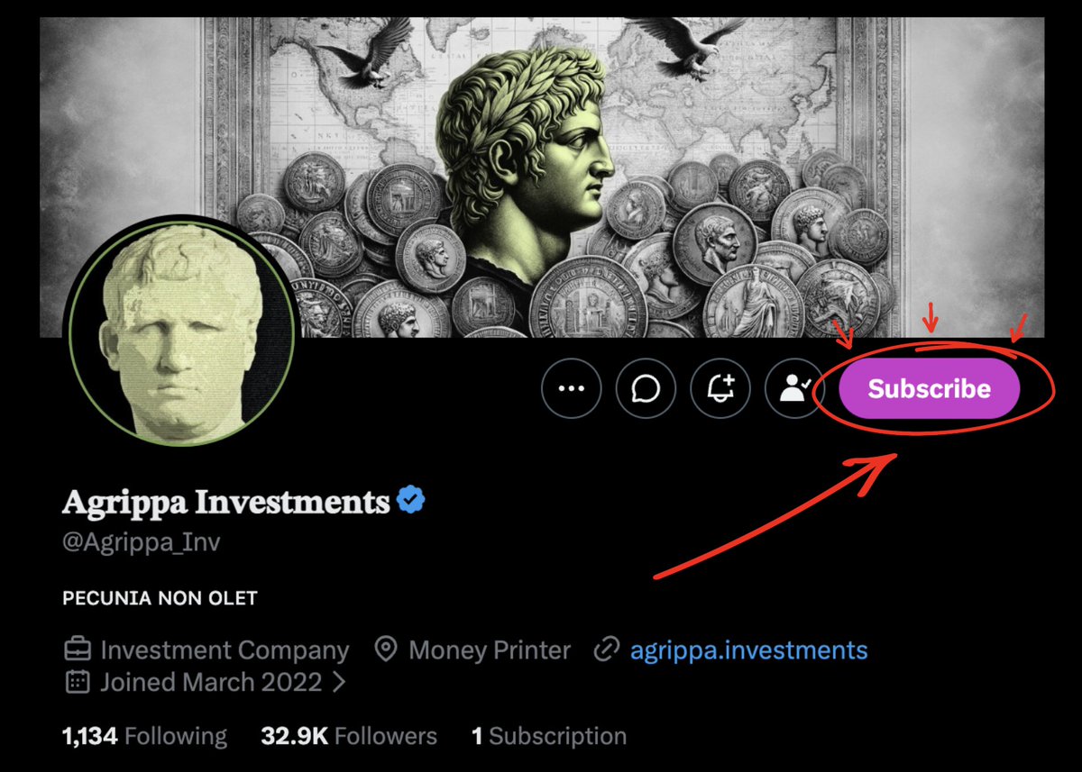 Agrippa_Inv's tweet photo. Agrippa X Subscription

We just launched our new X subscription.

The subscription includes the same research and coverage we already offer through our paid Advanced Substack tier:

• Deep dives on $IREN and the broader AI landscape
• In-depth $IREN earnings coverage
• Long-term $IREN price targets (coming soon)
• Radar Reports on undervalued hyper-growth stocks
• Proprietary financial models
• Exclusive Discord access

X subscribers also get access to the full library of research we’ve published over the past year, not just everything we release going forward.

Ever since joining Substack last year, we’ve regularly heard from followers who wanted access to our paywalled research but preferred to stay entirely within X rather than use another platform.

The new X subscription solves exactly that.

For anyone who is new here or hasn’t subscribed through Substack before, here’s what our research is built around:

We focus on a small number of high-conviction stocks and aim to provide unparalleled depth of coverage in a format that is easy to understand and actually useful for making better investment decisions.

We’re not interested in covering hundreds of companies at surface level.

The goal is to identify exceptional hyper-growth businesses early, build conviction through deep research, and then continue covering them in detail as the story develops.

We covered $HIMS when barely anyone was talking about the name and the stock was still trading in the single digits. We’ve been covering $IREN since it was trading at $4.80 two years ago, and it remains our core focus today.

At the same time, we’re constantly looking for the next overlooked opportunity.

That’s exactly why we created our Radar Report series, where we dig into smaller, under-the-radar hyper-growth companies that we believe deserve closer attention.

Over time, as conviction builds in some of these names, we expect our core coverage to expand beyond $IREN and the broader AI infrastructure landscape.

The mission is ultimately to give investors all the relevant information, context and ongoing analysis they need to make better investment decisions, without making the research unnecessarily complicated.

For existing Substack subscribers, absolutely nothing changes. We’re simply making the same research available to an X-native audience through X Articles.

To kick off the launch, we’ll be releasing a new $IREN / Anthropic deep dive later today, exclusively for X and Substack subscribers.

More on that new report very soon.

Cheers!