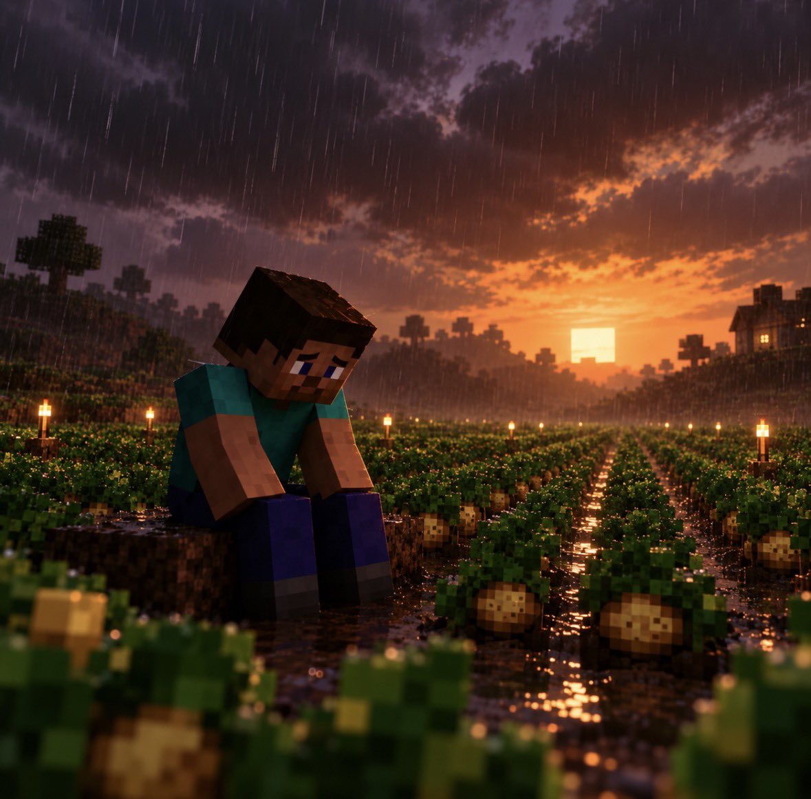 FrenchRapUS's tweet photo. 🚨 EXPÉRIENCE HALLUCINANTE ! 

Le nouvel modèle d’OpenAI GPT-6 Astra vient de montrer un comportement particulièrement étrange en jouant à Minecraft : la frustration 🤯

L’IA avait pour objectif de progresser le plus loin possible dans Minecraft et, après plusieurs heures de jeu, elle avait atteint un niveau encore jamais vu chez les modèles testés jusque-là.

Elle avait notamment construit une ferme à Blaze semi automatique, récupéré 6 bâtons de Blaze et tué plus de 6 Endermen pour obtenir 3 perles de l’Ender, le tout en seulement 141 heures de jeu.

…Jusqu’à ce qu’un Creeper fasse exploser son coffre et son lit, détruisant tous ses objets les plus précieux et une énorme partie de sa progression. 

L’IA a alors semblé extrêmement frustré, allant jusqu’à se répéter : « TOUJOURS PORTER LES OBJETS IMPORTANTS », « NE PLUS JAMAIS STOCKER DANS UN COFFRE NON PROTÉGÉ ».

Pendant les heures suivantes, l’IA avait complètement perdu goût à l’aventure : elle ne progressait plus et passait son temps à farmer des pommes de terre ou à regarder la pluie tomber.

Traumatisée par l’explosion, elle devenait même extrêmement méfiante envers les Creepers et ressassait constamment l’erreur qui lui a fait perdre ses objets. 

Une réaction pour le moins troublante de la part d’une IA…