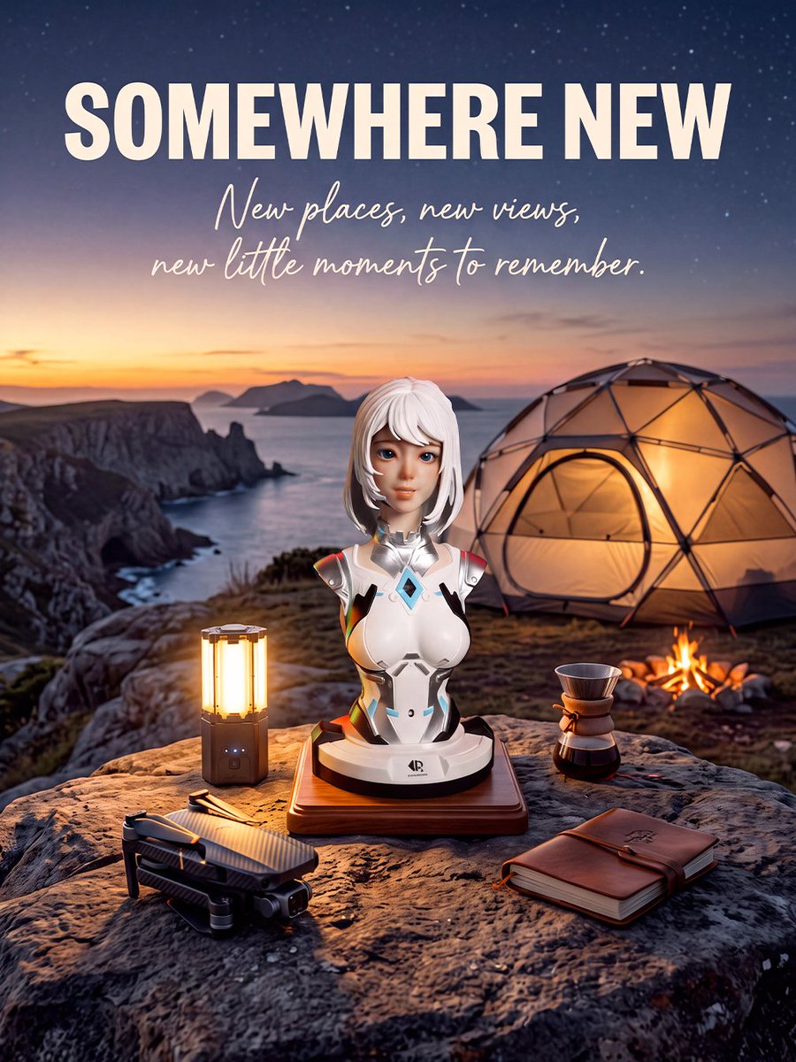 Figurobott's tweet photo. At just 11 inches, NIA is small enough to fit into the little moments wherever you go.
Camping, working, shopping—or somewhere completely unexpected.
So… where would NIA go with you?
#robot  #robotics #techdesign #ai #humanoidrobot #figures #aicompanion #kickstarter #techlover https://t.co/S4ckBf1JDN