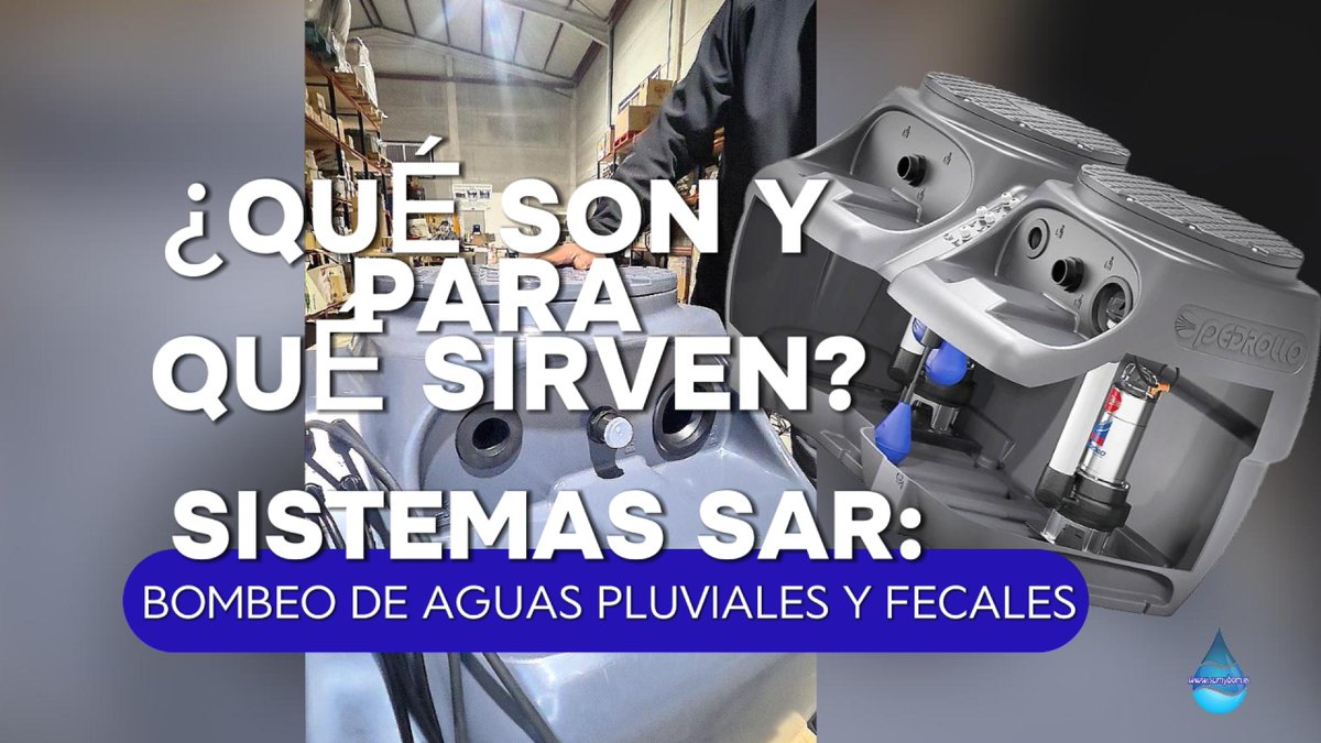 sumybom's tweet photo. ¿Qué es un sistema SAR de Pedrollo y cuándo necesitas uno? 🏢🌧️
Estaciones de bombeo automáticas para aguas fecales y pluviales en garajes, sótanos o viviendas.
📺 Descubre cómo funcionan: https://t.co/HfAOiITFzq
#Pedrollo #AguasFecales #BombasDeAchique #Sumybom https://t.co/tv3mvwdPlJ