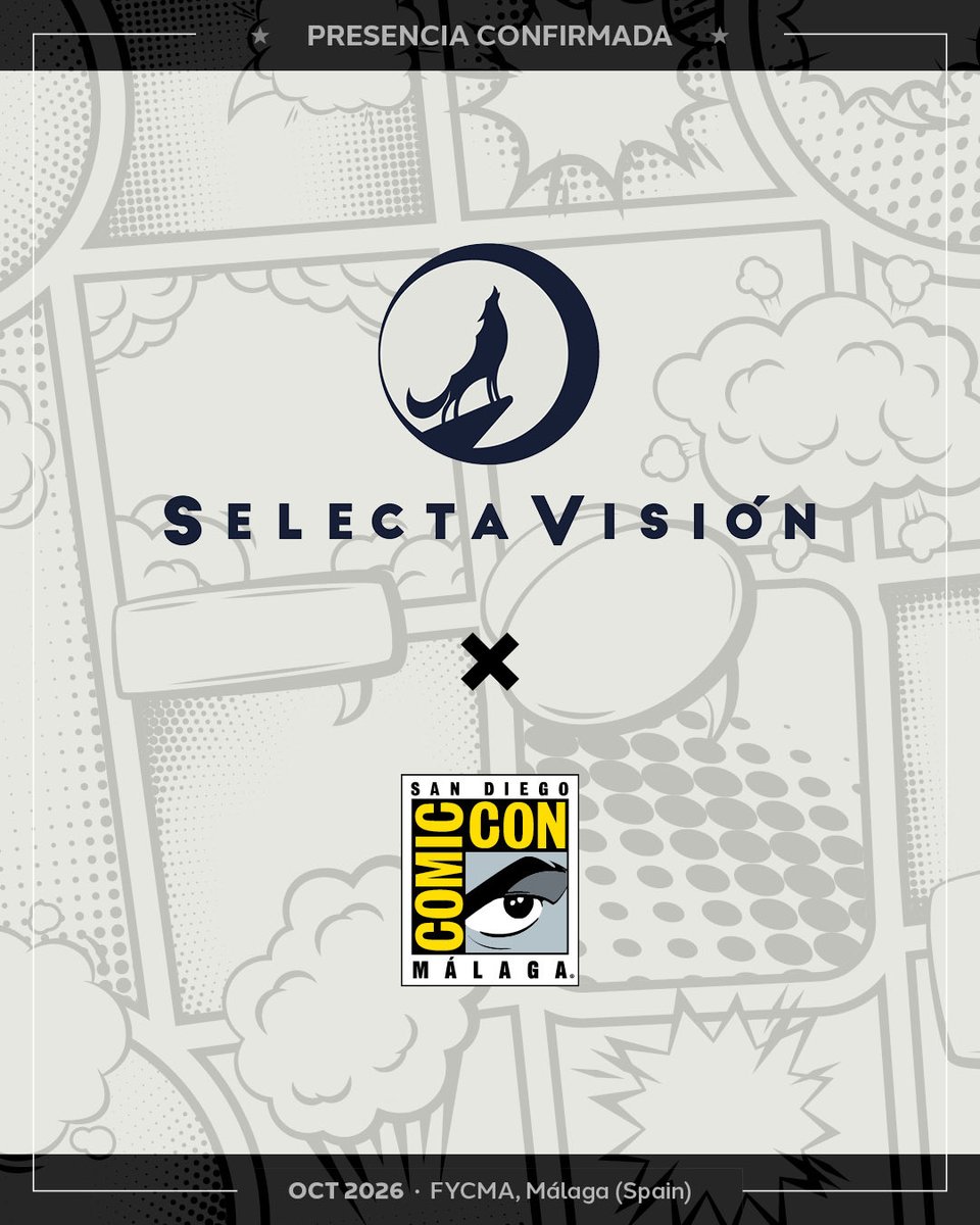 comicconmalaga's tweet photo. 🇪🇸 El anime no puede faltar en SDCC Málaga, y para traer a tus personajes favoritos estará la distribuidora @SelectaVision con un stand dedicado a sus ediciones físicas de Blu-ray, DVD y coleccionista, su plataforma de anime AnimeBox y los videojuegos de SelectaPlay. 

¡Pásate por su stand para participar en sus actividades y conseguir un montón de regalos 🎁!​

Además, el viernes 2 de octubre podrás asistir a la presentación de las últimas novedades en anime y videojuegos con los editores Manu y Paty. ¡Coge sitio porque habrá un sorteo de productos al final de la sesión! 🎉

Permanece súper atento a las noticias y detalles que vayan publicando 👀

-

🇬🇧 Anime is a must-have at SDCC Málaga, and bringing your favorite characters along will be distributor SelectaVisión, with a booth dedicated to its physical Blu-ray, DVD and Collector’s Editions, the AnimeBox anime streaming platform, and SelectaPlay video games.

Make sure to stop by their booth to take part in activities and win prizes 🎁!

In addition, on Friday, October 2, you’ll be able to attend a presentation featuring the latest anime and video game releases with editors Manu and Paty. Be sure to grab a seat, as there will be a product giveaway at the end of the session! 🎉

Stay tuned for all the news and updates they’ll be sharing! 👀