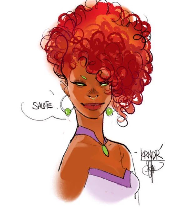 NeapolitanTsar's tweet photo. You think it looks like Kory because of head cannons I thought this nigga was Kory cause of the way Schmidt normal draws her. (I’ve never read this series) https://t.co/yfADJGG7Kl