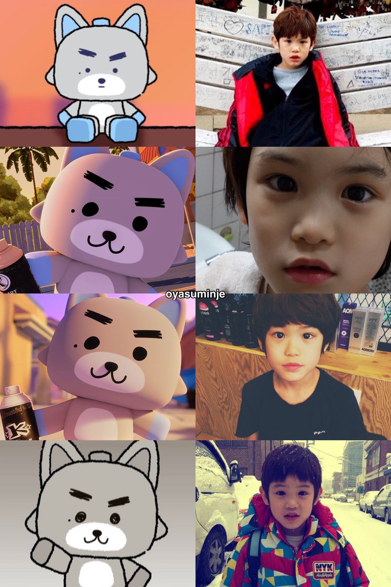 oyasuminje's tweet photo. baby Minje as Woolmingi 👶🏻🐺🤖💙

#민제 #KickFlip #킥플립 https://t.co/nWilyG1W4S