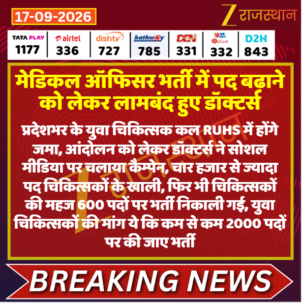 zeerajasthan_'s tweet photo. #Jaipur: मेडिकल ऑफिसर भर्ती में पद बढ़ाने को लेकर लामबंद हुए डॉक्टर्स

@Zee1Ashutosh #LatestNews #RajasthanNews #RajasthanWithZee https://t.co/Pi8p7c0msE