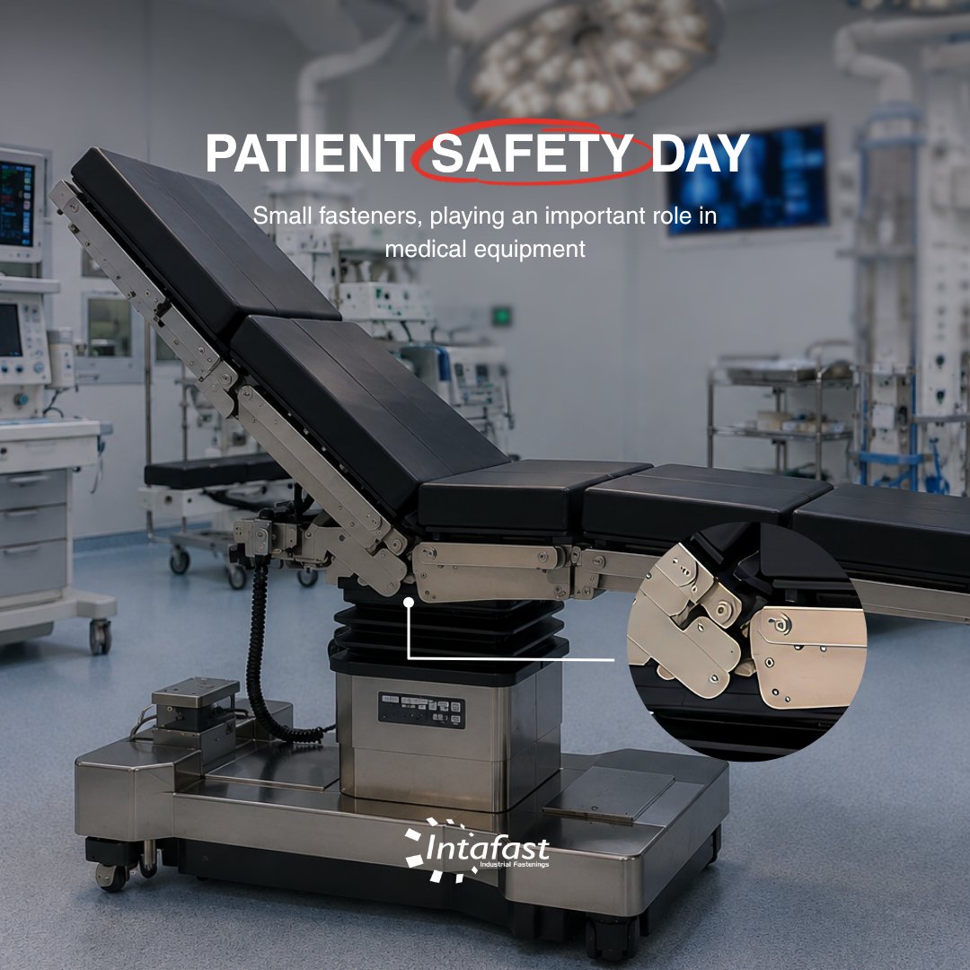 Intafast's tweet photo. A fastener might be one of the smallest parts of medical equipment, but that doesn’t make it any less important.

We support the #medical sector with full product traceability, Certificates of Conformity and material certification on request.

#PatientSafetyDay #Fasteners https://t.co/Ir5fwz1dkx