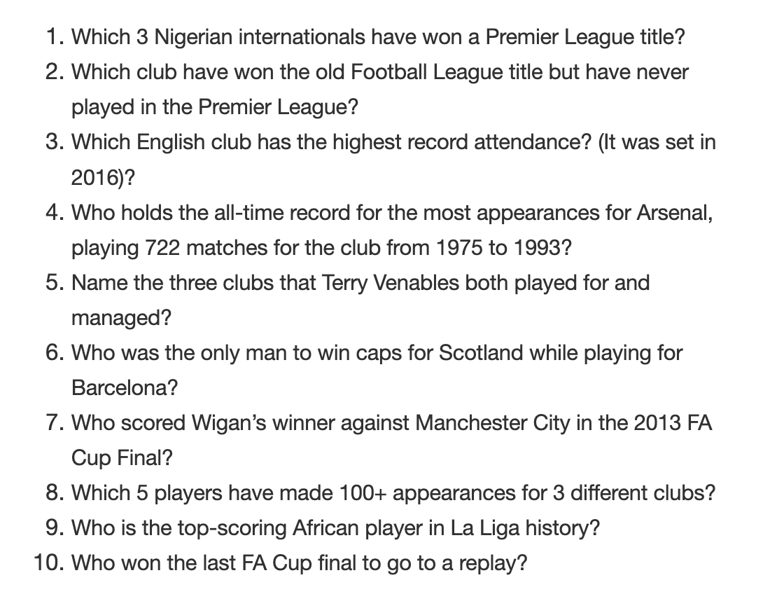 matthewjiwood's tweet photo. Quiz from this month's newsletter - answers here: https://t.co/IYkyiuqWxv https://t.co/7ZKqHmXo3O