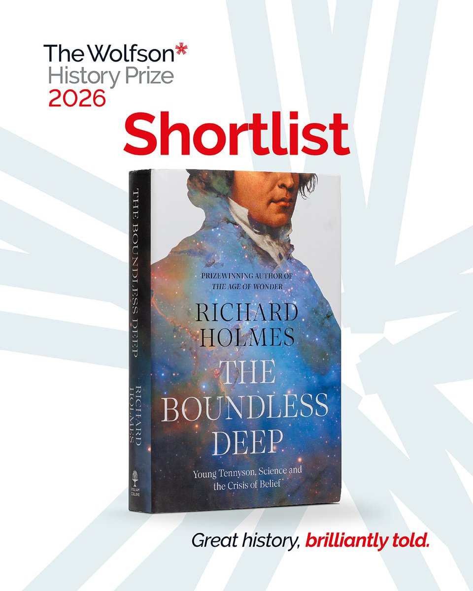 WmCollinsBooks's tweet photo. We are delighted to announce that THE BOUNDLESS DEEP by Richard Holmes has been shortlisted for The Wolfson History Prize 2026!
🌟'A dazzling and tireless work of advocacy' The Times
🌟'Truly enriching' The Sunday Times https://t.co/DoQbKgGmvG