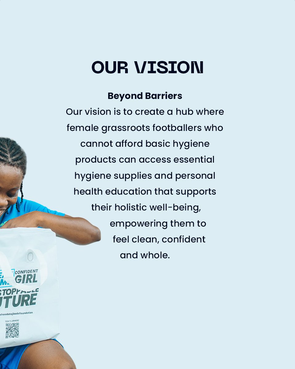 Rasheedat08's tweet photo. She is first a girl child before she is an athlete.

That is the whole idea behind Rash Hygiene Hub. The Rash Hygiene Hub is the @RAFoundationNG personal care and health education initiative for girls in grassroots football academies across Nigeria. https://t.co/ZbFTZPMIyo