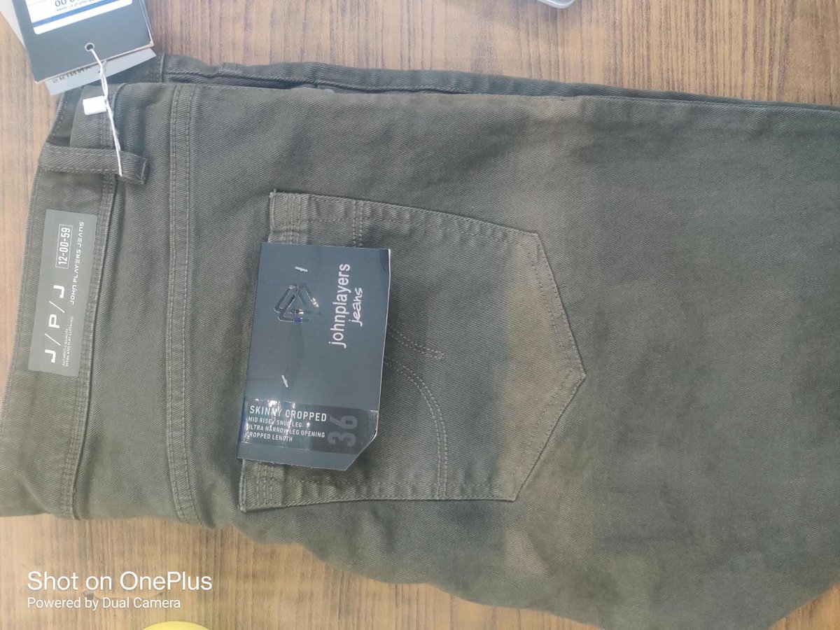 DeepakAggraval's tweet photo. Bought JohnPlayer jeans (Art No. 443093536005) - unused, tags on - and the fabric has faded badly on its own. Raised it with RIL customer care, got zero resolution in days. Poor quality + poor accountability. Think twice before buying. #BRICS_SUMMIT #BricksSummit https://t.co/4Zlm8mmbPu