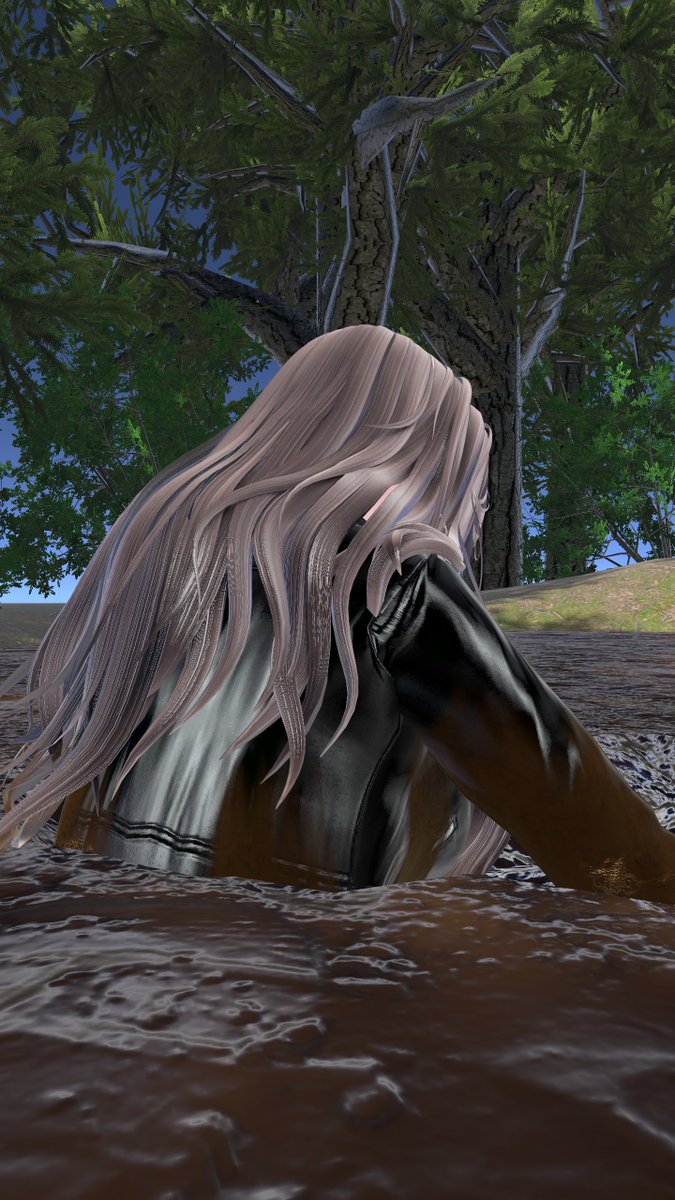 applele_sub's tweet photo. 1/2
昨日の泥んこ沼の続き。沈んでいく...。
#VRChat https://t.co/M0298frW2B