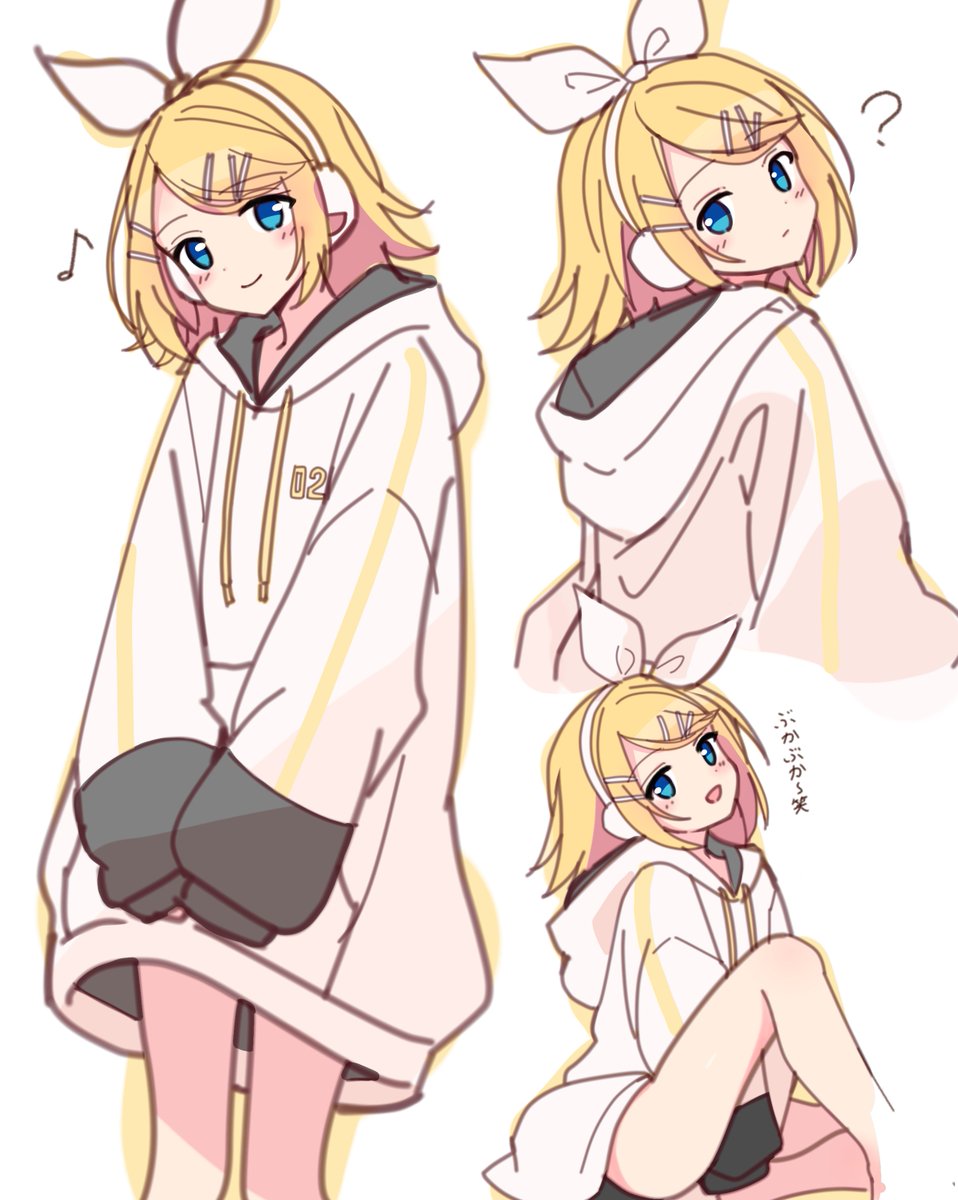 Mikotoprsk's tweet photo. #鏡音リンぶかぶかパーカー部 https://t.co/KiLaiWpUPq