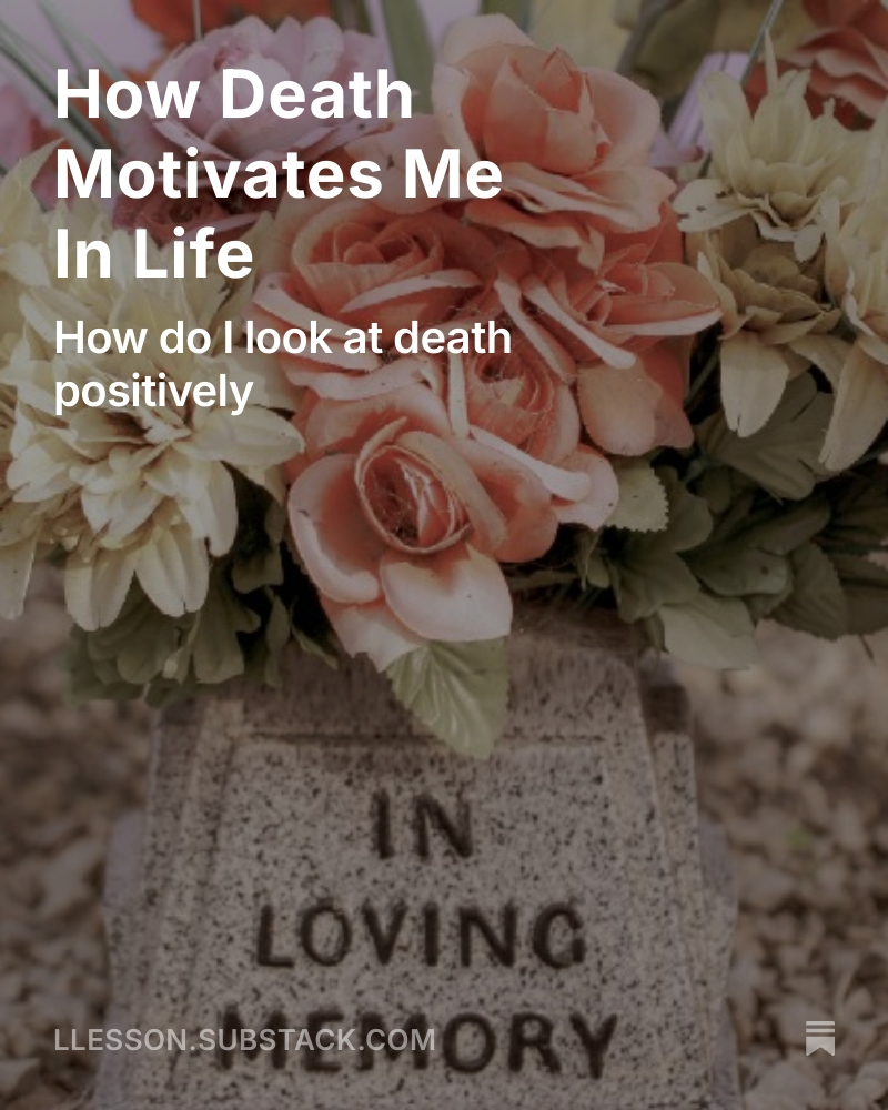MLifeLesson's tweet photo. Death is unavoidable: how do I use it to motivate myself to have peace of mind?
https://t.co/lIx6vTOYN5 https://t.co/JyFopqjZyh