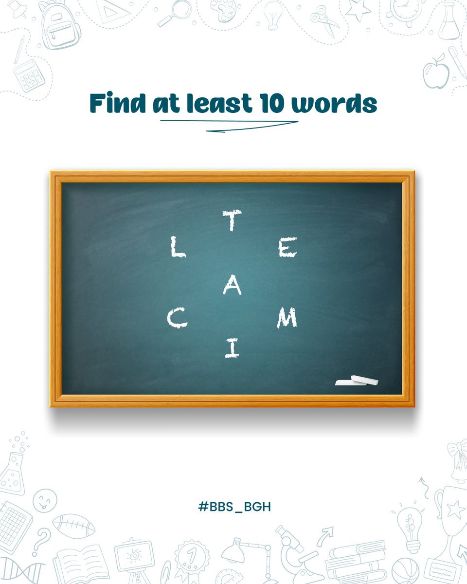 BBS_BGH's tweet photo. How many words can you spot?

Look at the letters, think creatively, and challenge yourself to find at least 10 words! 👀

Don't forget to share how many words you found in the comments. Let’s see who finds the most!

#balbhartischool #WordChallenge #BrainTeaser #MindChallenge https://t.co/plQuhPDYTO