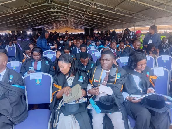 LindaNcube16's tweet photo. Today, HE, the President and Chancellor of all State Universities, Dr. @edmnangagwa , will preside over the 32nd Graduation Ceremony of the National University of Science &amp; Technology (NUST) @nustzim  at the University's main campus in Bulawayo Metropolitan Province.
#graduation https://t.co/BEUcjo2vq6