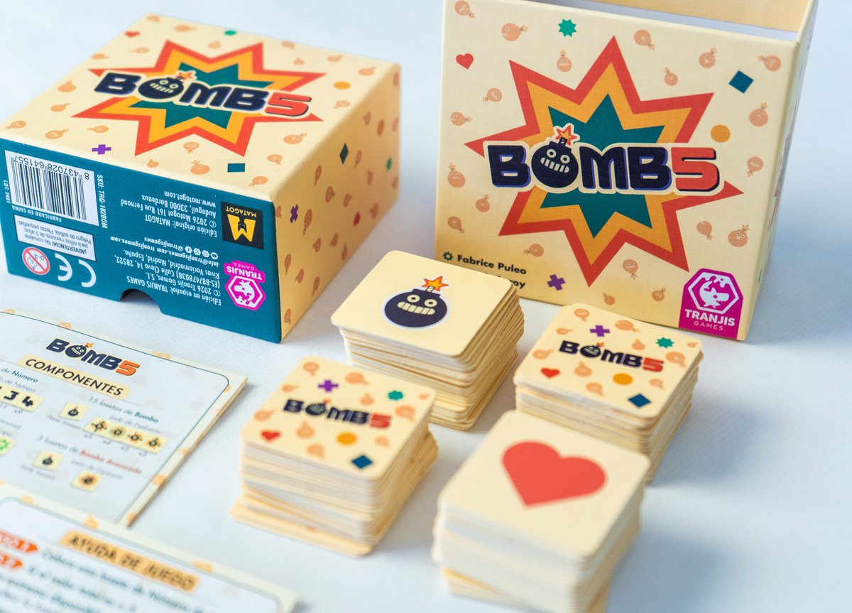 2d6Magazine's tweet photo. 📢Noticia👇

@Tranjisgames estrena hoy dos novedades muy diferentes: Bomb5, un rápido juego de losetas y reacciones en cadena, y la nueva edición de PARKS, con ilustraciones y contenidos renovados

https://t.co/Z29V8TlApk

#JuegosDeMesa #Bomb5 #PARKS https://t.co/BAWFRuwepp