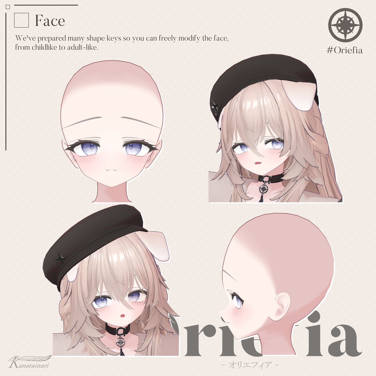 The_Rhodanthe's tweet photo. ～VRChat向け・新作オリジナル3Dモデル～
【Oriefia-オリエフィア】正式に販売開始しました～！！

ほそほそからボリュームある体まで自由な改変ができます！

VRChatで撮影した写真や改変の投稿はぜひ #Oriefia3D タグをつけて投稿してみてくださいね！

#Oriefia #VRChat
https://t.co/rwSSsNCB8b https://t.co/qWKOqJRyN6