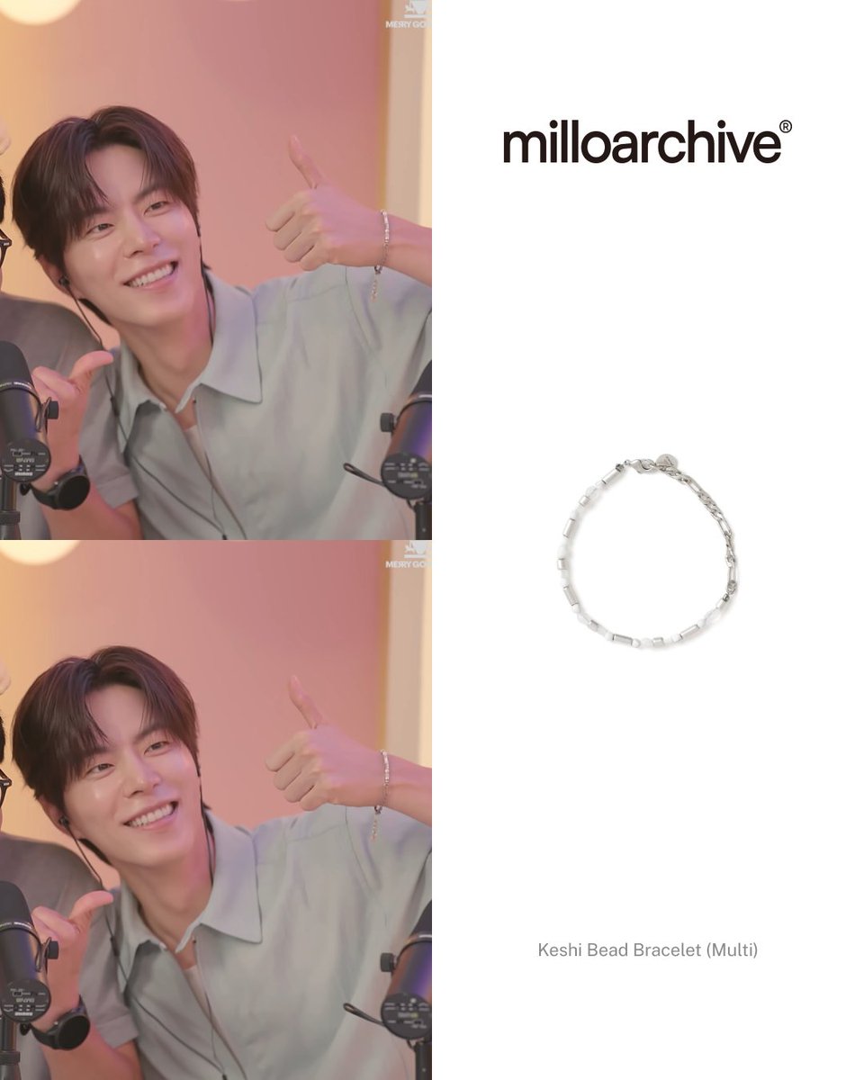 emmabesidepr's tweet photo. 홍종현의 유튜브 속 팔찌 정보!
✔️Celeb: 홍종현
✔️Brand: milloarchive
✔️Item: Keshi Bead Bracelet (Multi)
✔️Media: Youtube <유인라디오>
#홍종현 #홍종현패션 #홍종현팔찌 #hongjonghyun #hongjonghyunfashion #millo #milloarchive #밀로 #밀로아카이브 https://t.co/4i8Q97sATg