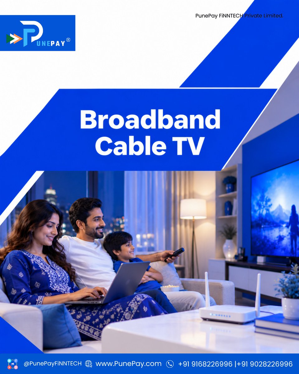 PunePayFiNNTECH's tweet photo. From postpaid and landline bills to broadband and entertainment services
📲 𝐖𝐡𝐚𝐭𝐬𝐀𝐩𝐩 𝐁𝐮𝐬𝐢𝐧𝐞𝐬𝐬 : https://t.co/jbRxtednHC
📲 𝐖𝐡𝐚𝐭𝐬𝐀𝐩𝐩 𝐍𝐮𝐦𝐛𝐞𝐫 : https://t.co/V8lSIMXr8r
#PunePayFinntech #Postpaid #Landline #Broadband #CableTV #DigitalPayments https://t.co/3JQE2adZa7