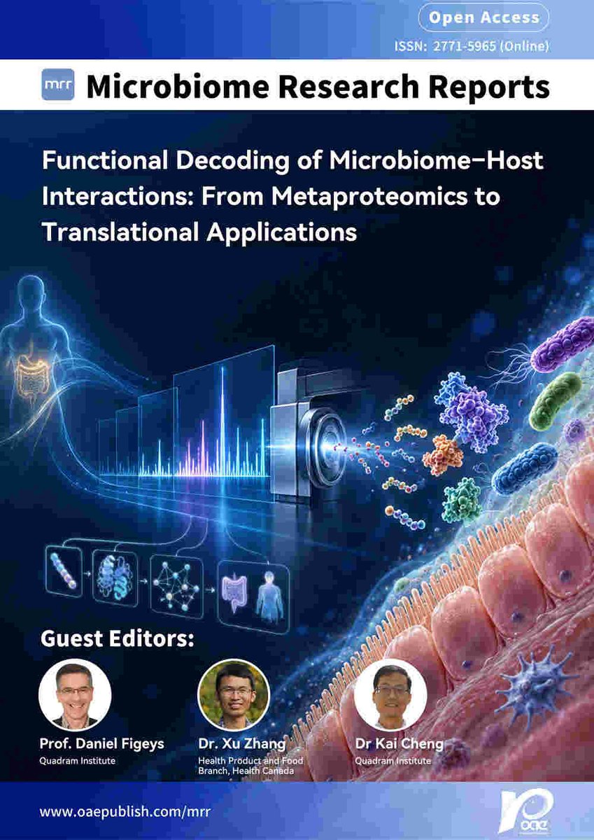 MicroResRep's tweet photo. 📢 New Special Issue 

🧬 Functional Decoding of Microbiome–Host Interactions: From Metaproteomics to Translational Applications

👥 Guest Editors:
Prof. Daniel Figeys | Dr. Xu Zhang | Dr. Kai Cheng

📅 Submission Deadline: 15 June 2027

🔗https://t.co/MToqjdybo5 https://t.co/GWcdho5FXX