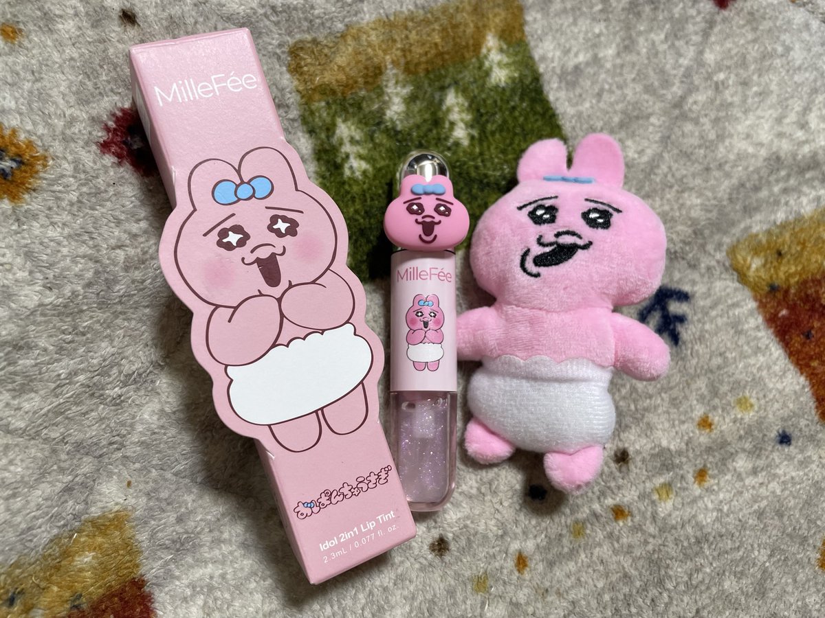 momo728ee's tweet photo. LOFT（阪神百貨店６階）にて

ミルフィーのリップティント買ったでちゅ🐰♡
ラバーリングが超キュートでちゅ♡
キュンキュン♡♡

#おぱんちゅうさぎ
#MilleFee https://t.co/RrXtJQDg6C