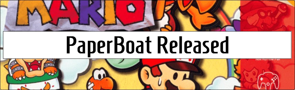 DefaultDNB's tweet photo. PaperBoat Released

The Paper Mario PC Port! ~ Sep 17, 2026

https://t.co/FWyipwrMsz

#N64 #ReCollect64 https://t.co/ztjJOirUdG