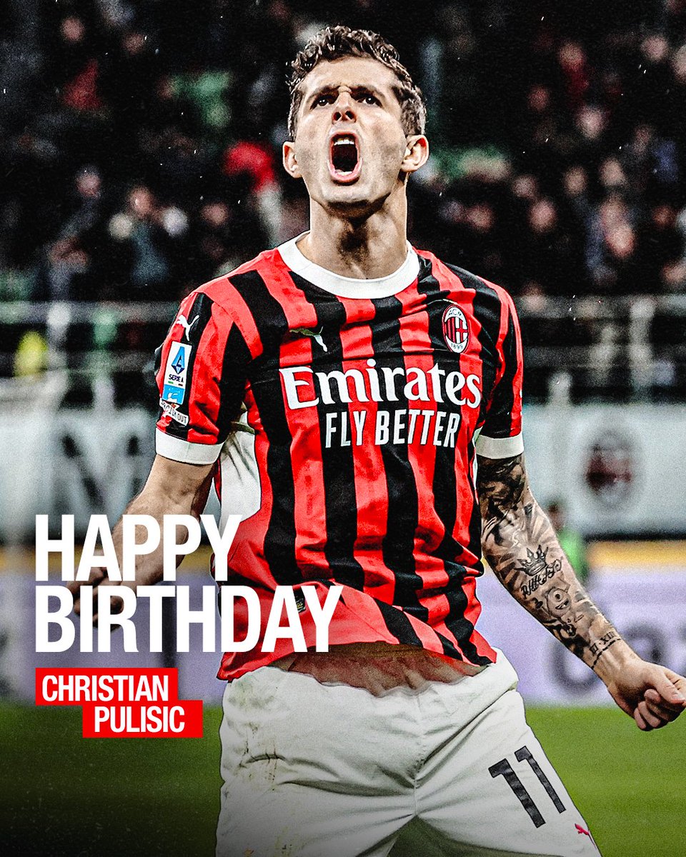 acmilan's tweet photo. CP11 turns 28! 

Wishing our American boy all the best on his birthday 😍🇺🇸 https://t.co/sdWsxz7Hro