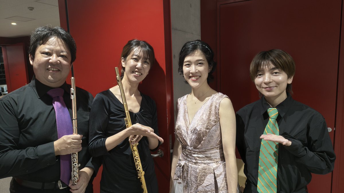fluteHM's tweet photo. 宮川彬良とグランフィルのスペシャルなコンサート2026！
柳川・北九州・福岡公演が無事終演となりました⭐︎以前より大好きな宮川彬良さんと安利さん。とても充実した毎日を過ごしました⭐︎ありがとうございました☺️ https://t.co/UjDiLpa4Rq