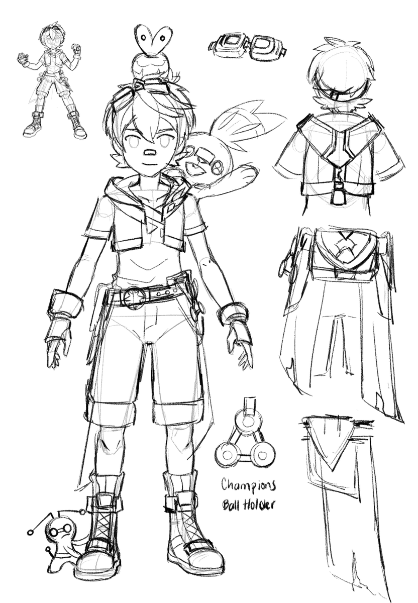 ru1chimige's tweet photo. Genshin Pokemon AU with Benny as the protag concept 😎
#Bennett #GenshinImpactㅤ #Pokemon https://t.co/PY88bVb989