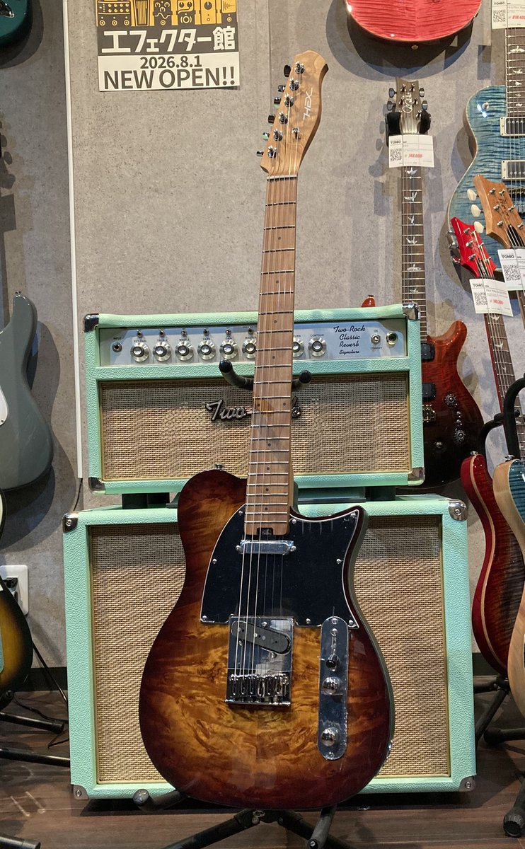 TONIQ_JP's tweet photo. 【new】HEX Guitars / T260 SG/VB
42,900円

トラディショナルなテレスタイルをHEX流に仕上げた一本！

ボディトップにバールメイプルを採用し、ネックにはローステッドメイプルネック、ローステッドメイプル指板を採用。
モダンで個性的なルックスに仕上がっていると思います！

ぜひ店頭でお試しください！

早咲