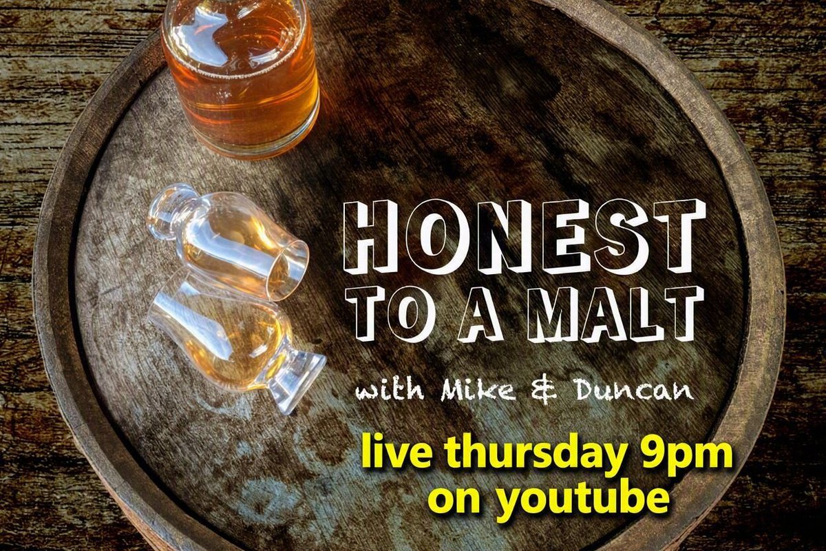 HonestToAMalt's tweet photo. We will go live again this evening at 9PM discussing mystery bottles and having a dram or two. Mike will open his @MasterOfMalt mystery bottle to see what he got. Join us for a dram https://t.co/EPJNepJBUR