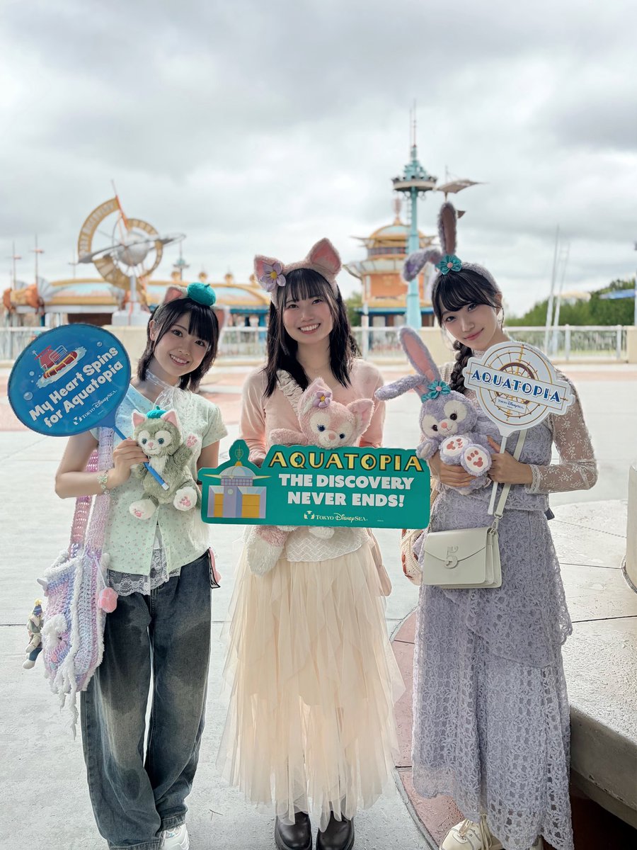 yukari_amane_'s tweet photo. 先日むぎちゃんとバンビと
ディズニーシーにいったよん🪄⚓️🏰
すっっっごくたのしかった！！！！💚🩷💜 https://t.co/sOozJMMiJW