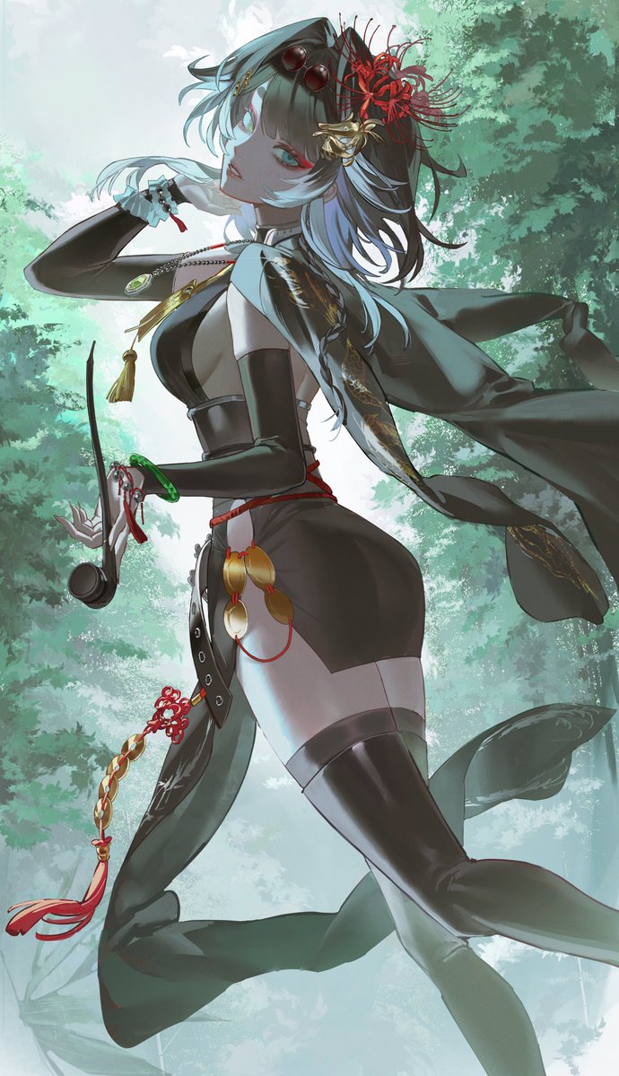 teruterujasu's tweet photo. 【KEY VISUAL REVEAL】☔️🌧️

jasmine (雨茉莉), indie apothecary raindoll VTuber

my first key visual ✦ illustrated by @gajyago https://t.co/FGJZbD5r4g
