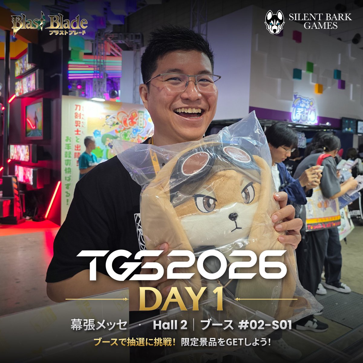 BlastBladeJP's tweet photo. 🎮🔥 TGS 2026初日、無事終了！

本日もたくさんのプレイヤーの皆さんにブースへお越しいただき、対戦を楽しんでいただきました！

明日もたくさんの新たなプレイヤーの皆さんにお会いできることを楽しみにしています！💥

#blastbladegame #tokyogameshow #TGS #fightinggames https://t.co/Ynt0ApzQU0