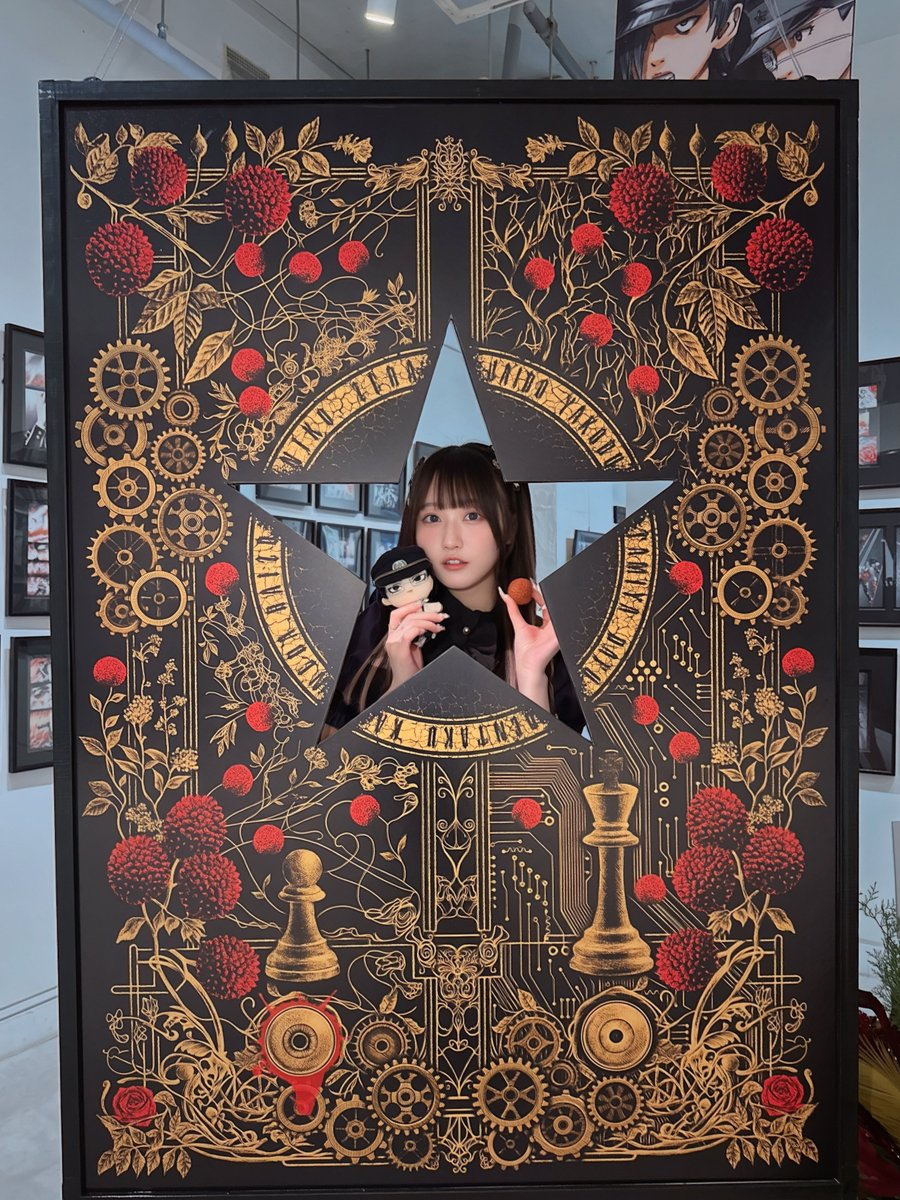 kyoka_moriya's tweet photo. 古屋兎丸展
「シュヴァイゲン」/「残光 -Restlicht-」
ゼラと一緒に行ってきました❤️🌹🍸★

大好きな #ライチ光クラブ の物語を幸せな空間で改めて壮大に堪能することができました！良すぎてちょっと泣いた😭
おうちでお迎えしたシュヴァイゲン見るのも楽しみだなぁ…✨

スタッフさんがお写真撮ってくれたので1人でも大丈夫✨皆さんもぜひ✨