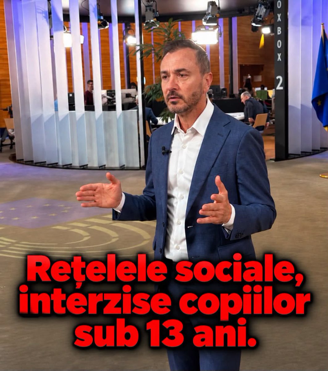 MusoiuStefan's tweet photo. ✅Social networks banned for children under 13.
🇪🇺The European Commission is preparing stricter rules regarding minors access to
social networks, to protect them from addiction, harmful content, cyberbullying,
and manipulative algorithms.
#Romania #social #media #children #EU https://t.co/e0Li6huTFM