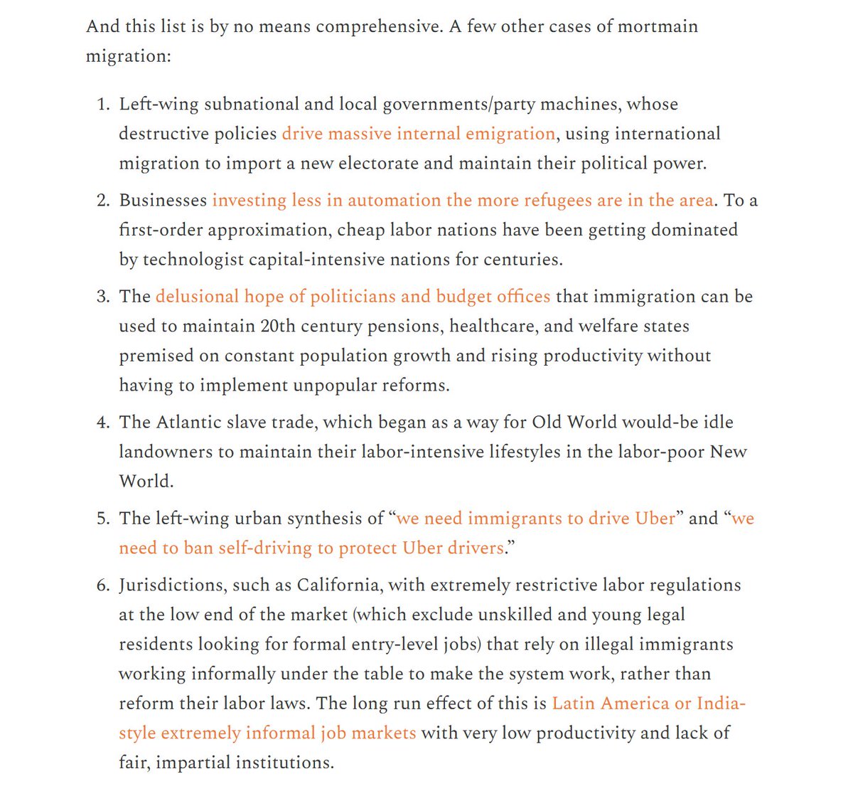 seld_on's tweet photo. I've made some form of this argument before, specifically that the real reason mass immigration exists is to prop up the economy which would otherwise experience chronic deflation, which by extension that applies to everything else and vice versa. But this captures the gravity of the situation a lot better.

The short version is that nearly every loadbearing institution in Western society (in some cases, even the military) is dependent upon migration in some way because they are far too brittle to enact reforms, and too important to other important players or society at large to be allowed to naturally die.

But there's an even shorter way of saying this:

Western civilization is already dead.