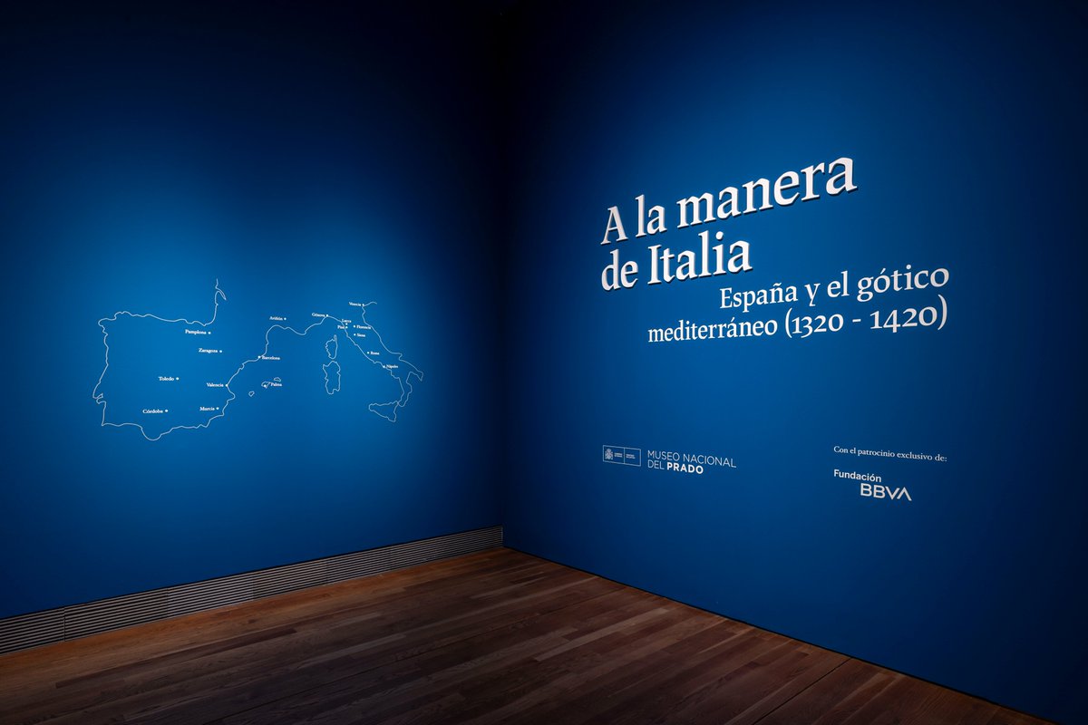 Primera sala de la exposición "A la manera de Italia"